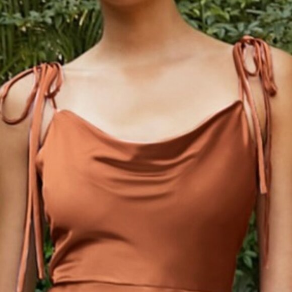 Sienna Prom Party Open back Evening Formal Long Maxi Satin A-line Dress BD104 - Picture 6 of 7